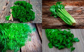 Parsley, celery, dill and cilantro should be included in a man's diet to increase potency